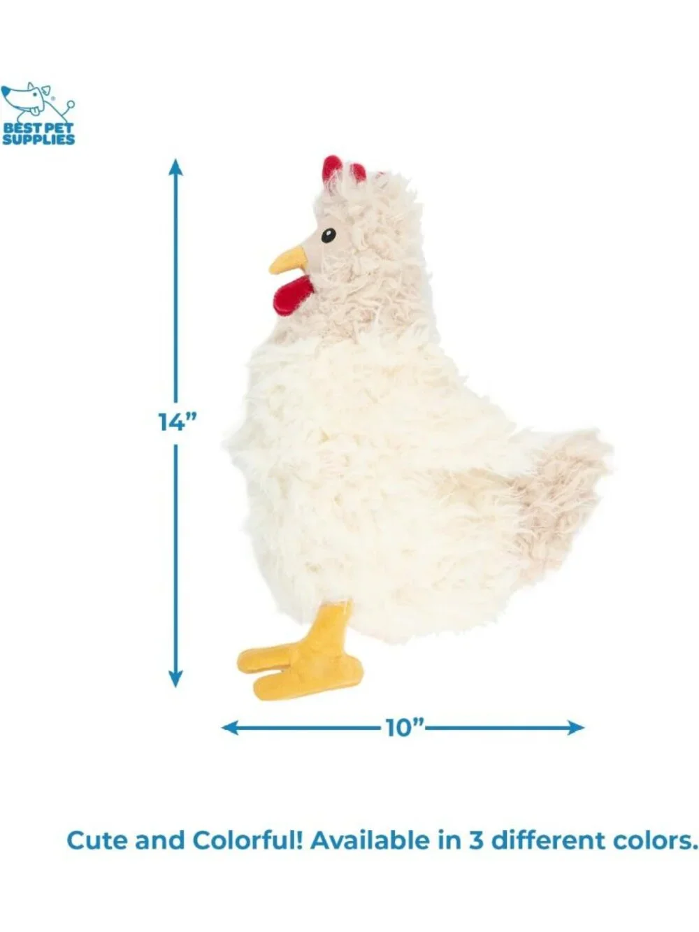 Interactive Squeaky Dog Chew Toy - Crinkle Chicken for Small, Medium & Large